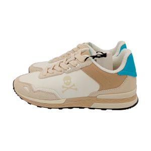 HARRY SNEAKERS  WOMAN BEIGE/BLUE